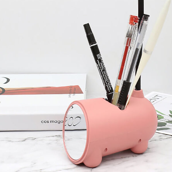 Tecknad Kreativ Kanin LED Touch USB Pennhållare Skrivbordslampa
