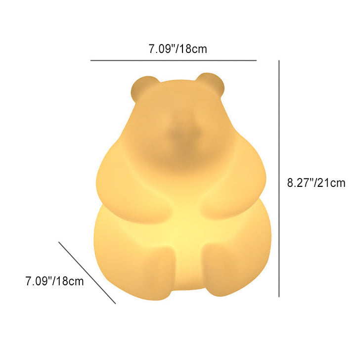 Samtida Kreativ Björn PE LED Bordslampa för Vardagsrummet