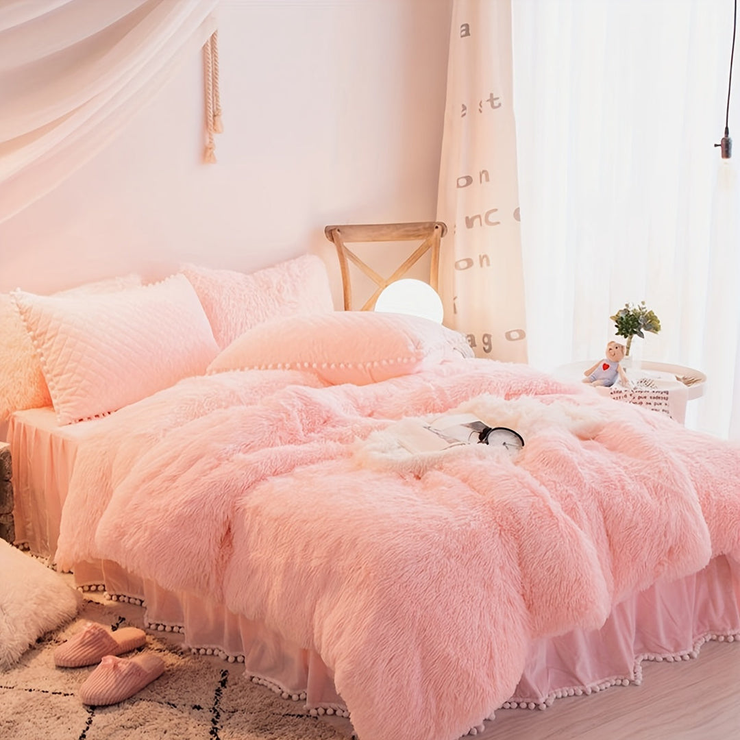 Lyxigt Sammet Duvet Täcke Set för Ultimat Komfort