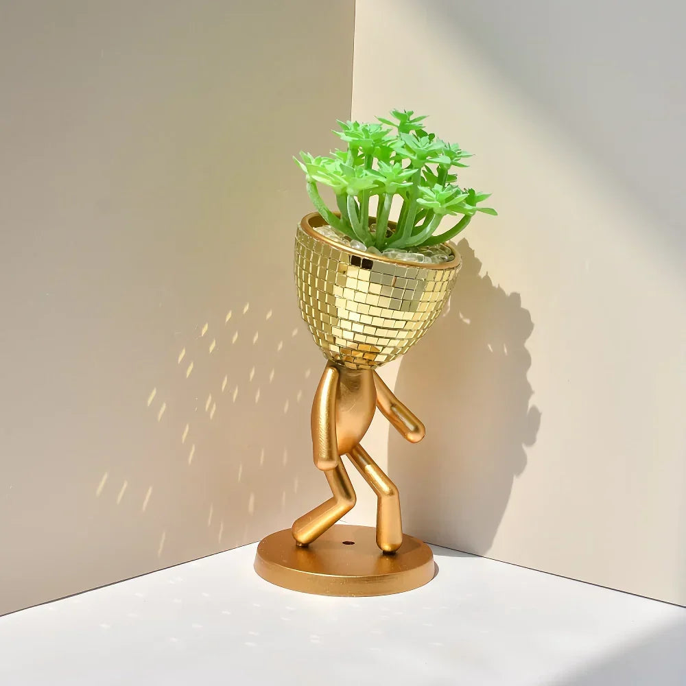 Spegel Disco Gående Man Blomkruka