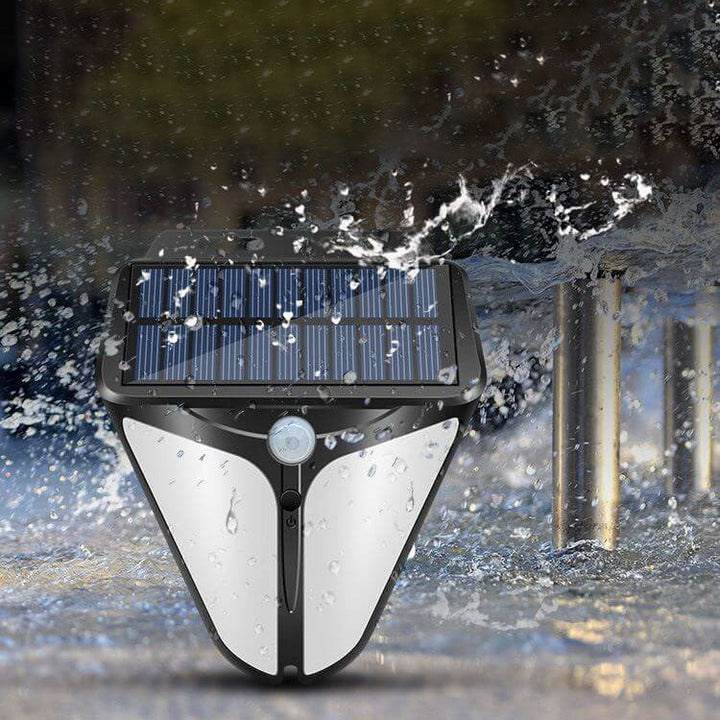 Solenergi Intelligent Triangel Utomhus Vattentät Rörelsesensor Patio LED Vägglampa