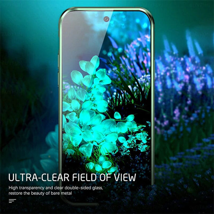 Magnetiskt härdat glas dubbelsidigt mobilskal för Samsung