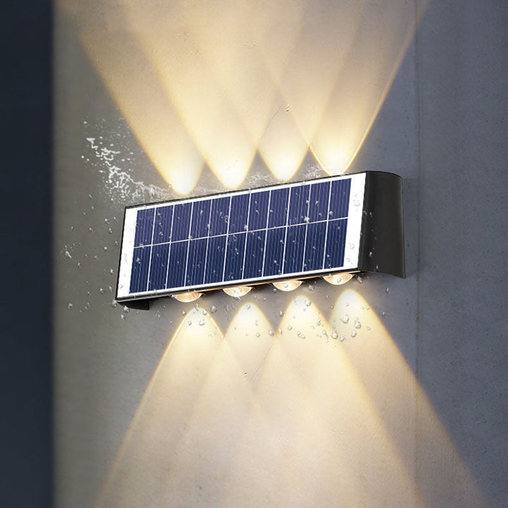 Modern Enkelhet Solskyddad Rektangulär ABS PMMA LED Vägglampa För Utomhuspatio