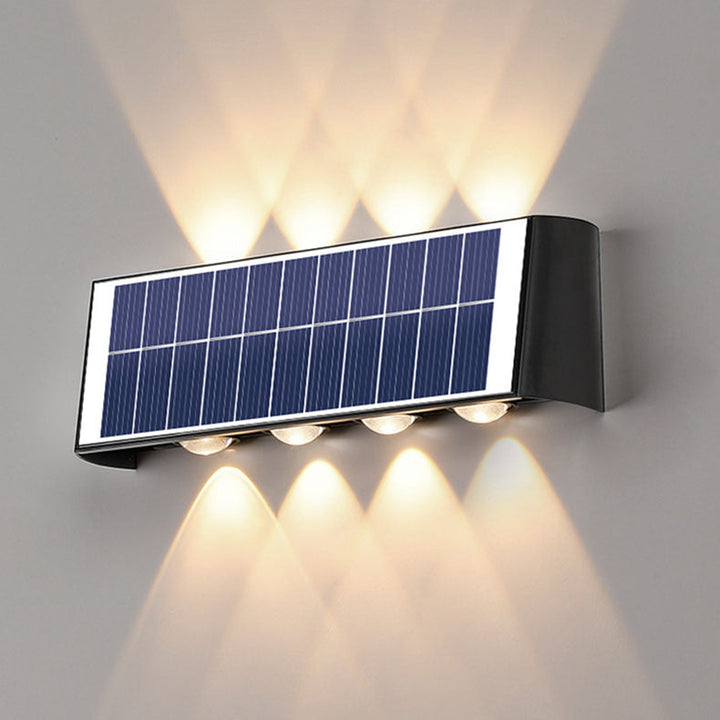 Modern Enkelhet Solskyddad Rektangulär ABS PMMA LED Vägglampa För Utomhuspatio