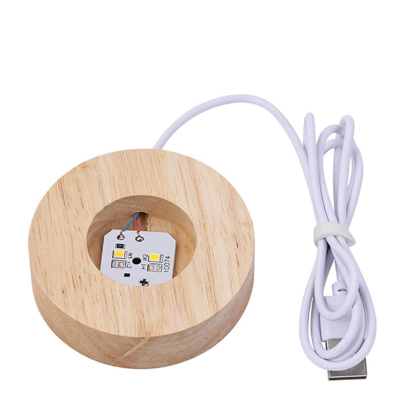 Kreativ Dekorativ Stjärnsystem Kristallkula USB LED Nattlampa Bordslampa