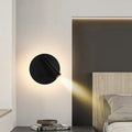 Modern Minimalistisk Rektangulär Rund Järn Aluminium LED Vägglampa För Sovrum