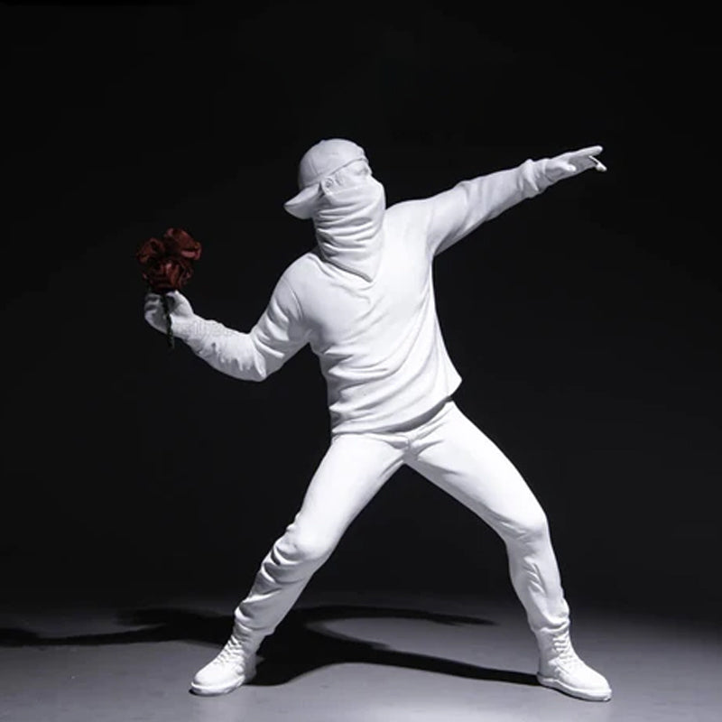 Banksy Blomsterupprorsman Ornament