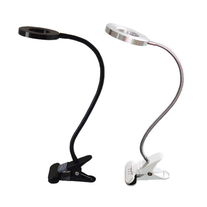 Kreativ enkel USB-byxknapp LED-läsclip-lampa