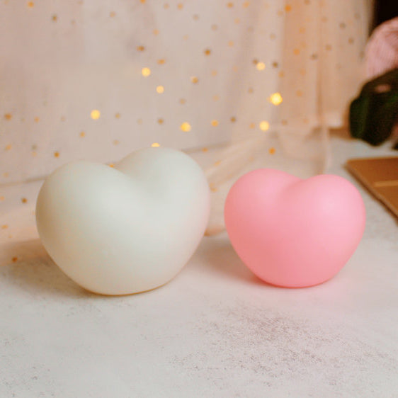 LuvSphere Silikon LED Nattlampa | Hjärtdesign | Bordslampa | Varm Stämningsbelysning | Dekorativ