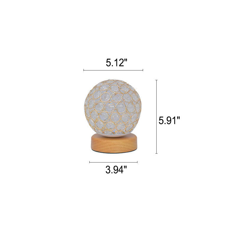 Modern Minimalist Rund USB-laddningsbar LED-bordslampa