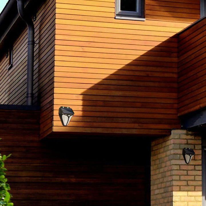 Solenergi Intelligent Triangel Utomhus Vattentät Rörelsesensor Patio LED Vägglampa
