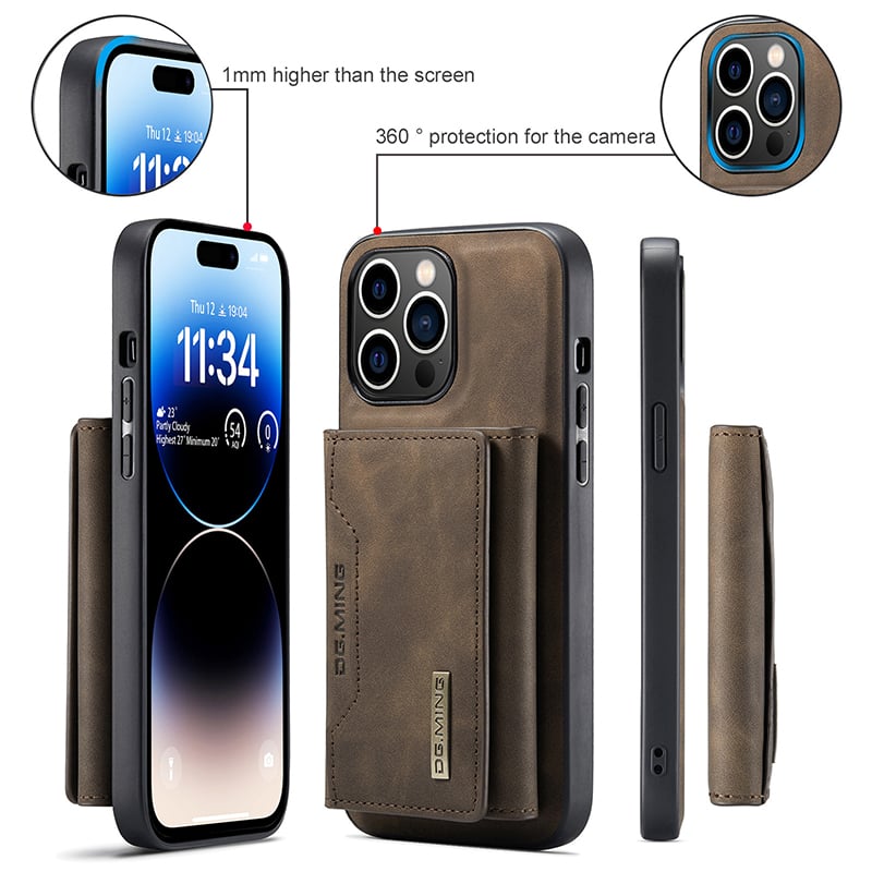 2-i-1 iPhone-fodral med avtagbar plånbok