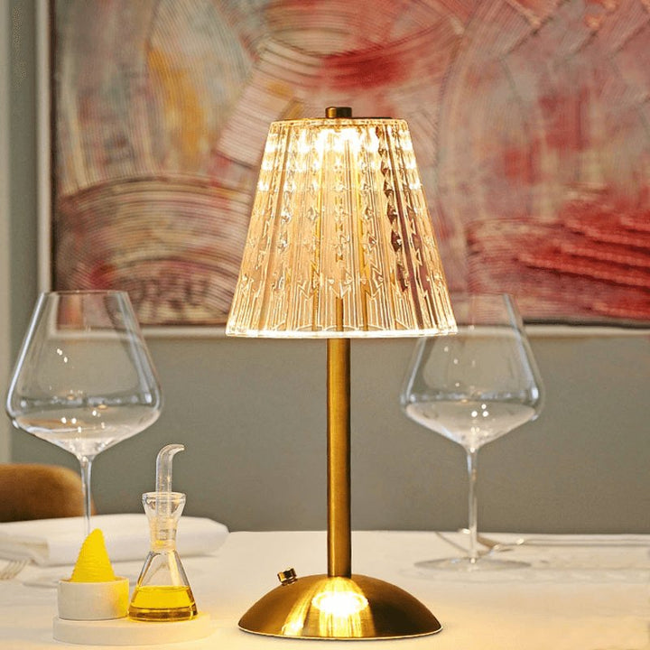 AuraGlow Bordslampa - Uppladdningsbar LED-lampa med dimmerfunktion