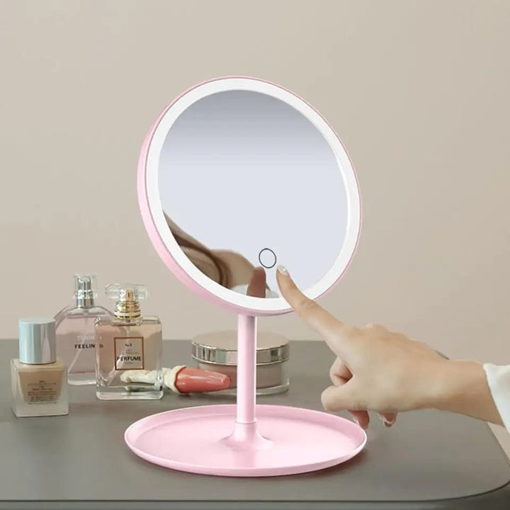 Selfie Ring Light med Makeup Spegel &amp; Telefonhållare Kit