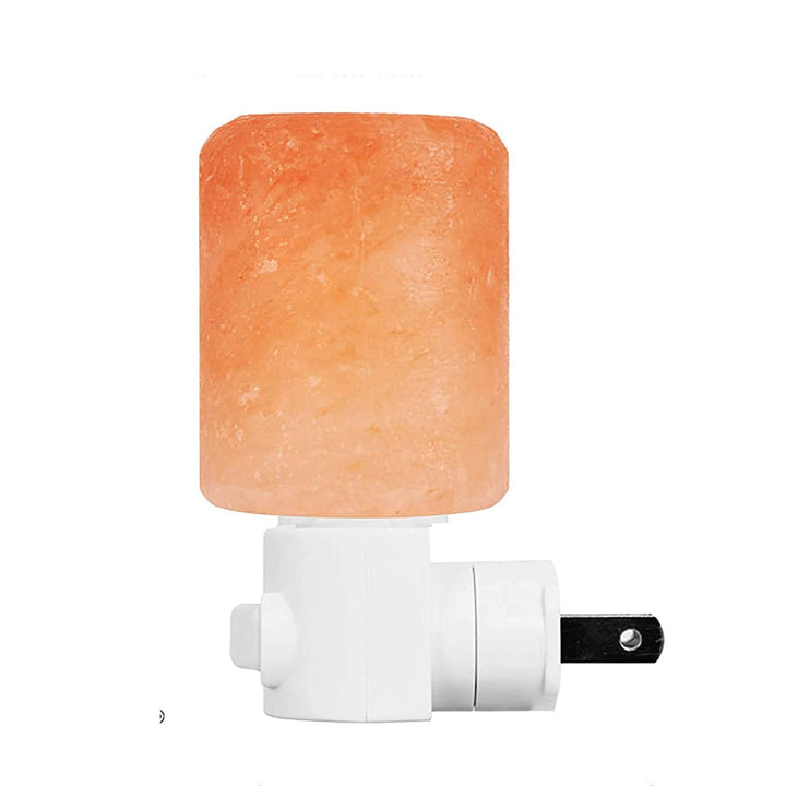Naturlig kristall Himalaya salt lampa | Pluggbara sänglampa