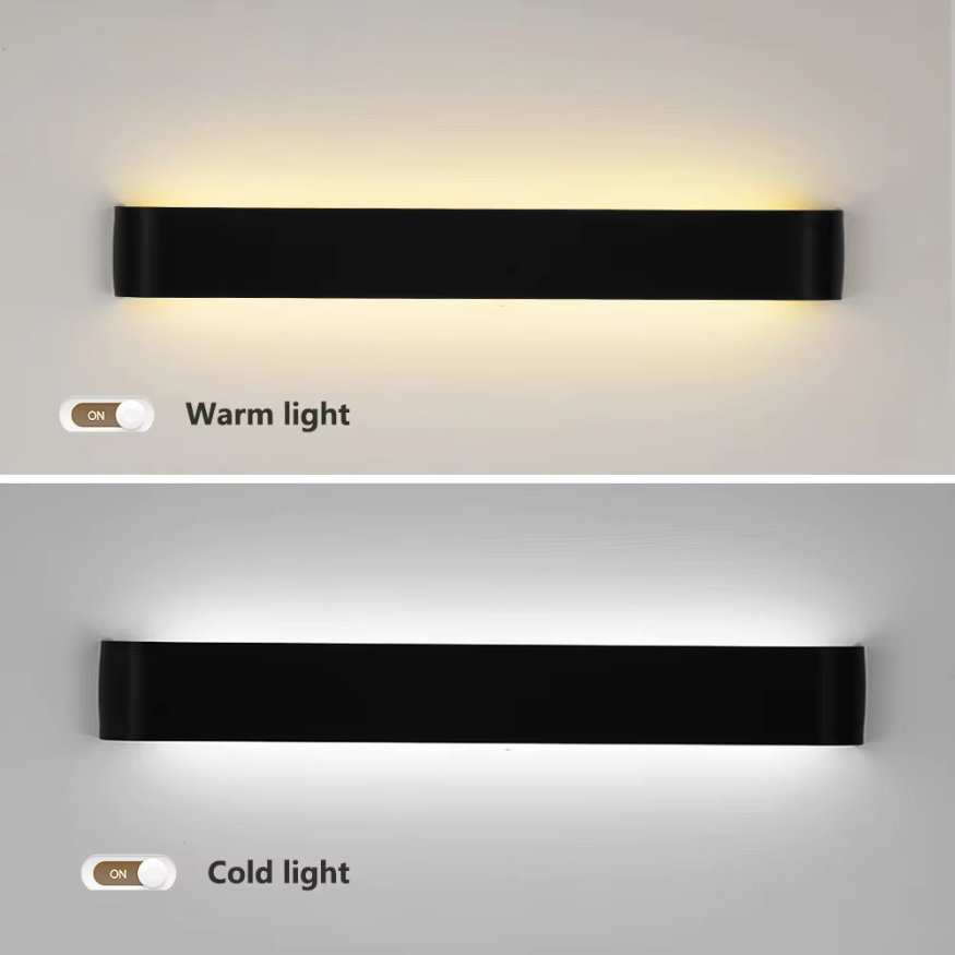 Nordisk LED Vägglampa - Modern Borstad Aluminium Inomhus Vägglampa