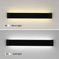Nordisk LED Vägglampa - Modern Borstad Aluminium Inomhus Vägglampa