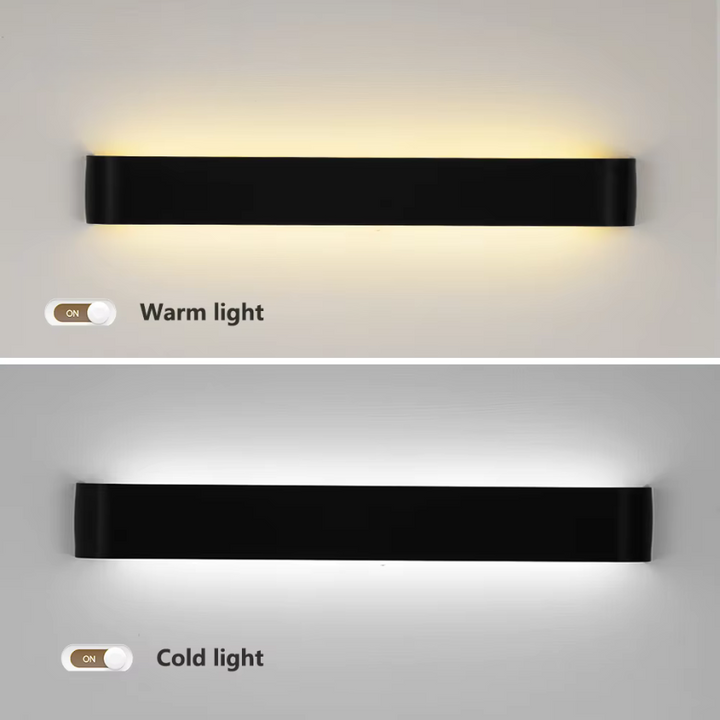 Nordisk LED Vägglampa - Modern Borstad Aluminium Inomhus Vägglampa