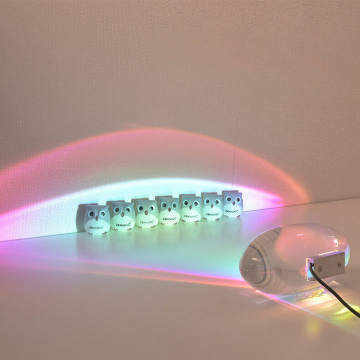 Kreativ Kristallprojektion änglars Ögon LED Bordslampa