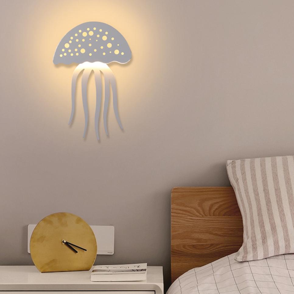 Modern kreativ 1-ljuskälla LED manet vägglampa