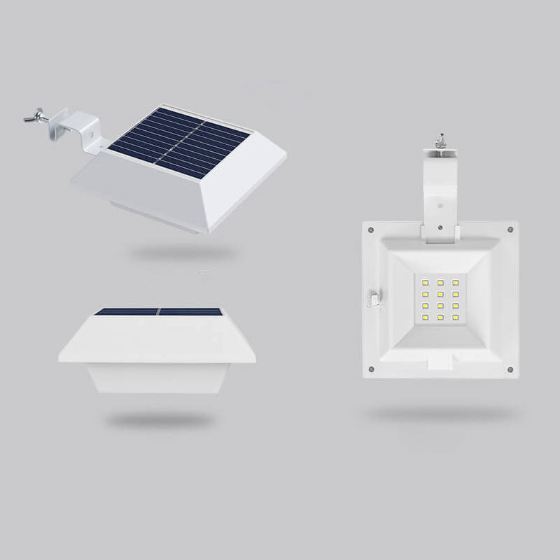 Solenergi UFO-formad design staketlampa LED utomhus vägglampa