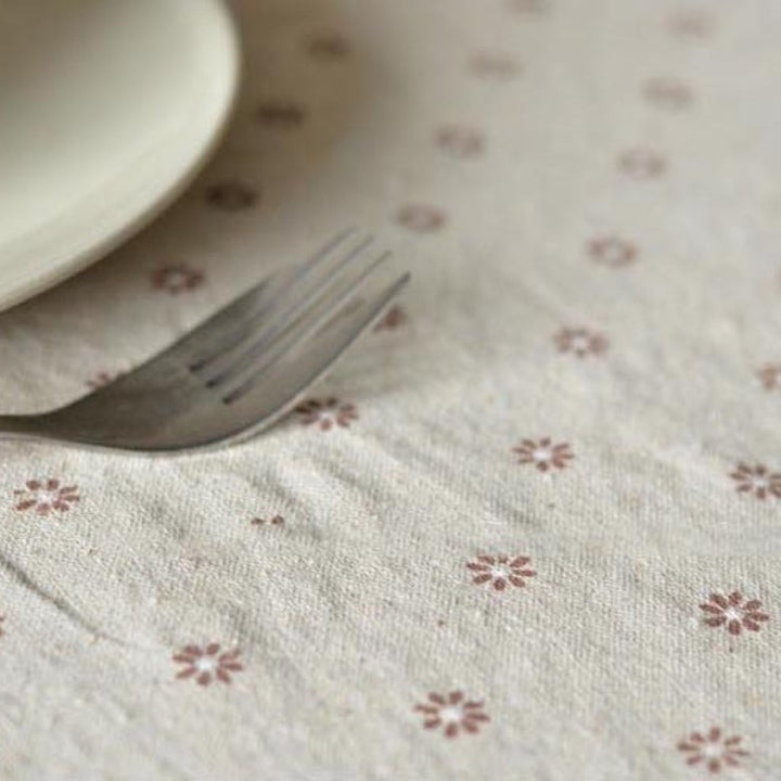 Daisy Print Bomull-Linne Duk