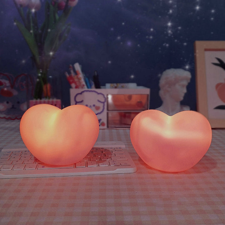 LuvSphere Silikon LED Nattlampa | Hjärtdesign | Bordslampa | Varm Stämningsbelysning | Dekorativ