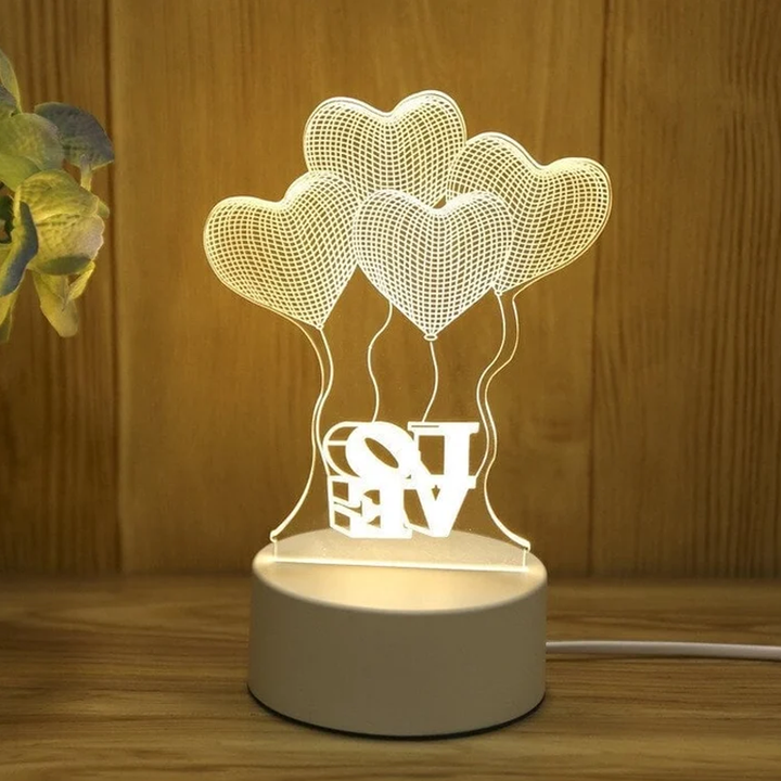 3D Nattlampa Usb