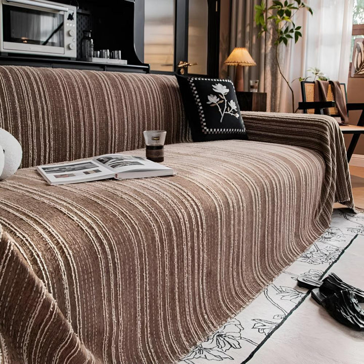 Regal Stripes Chenille Sofföverdrag