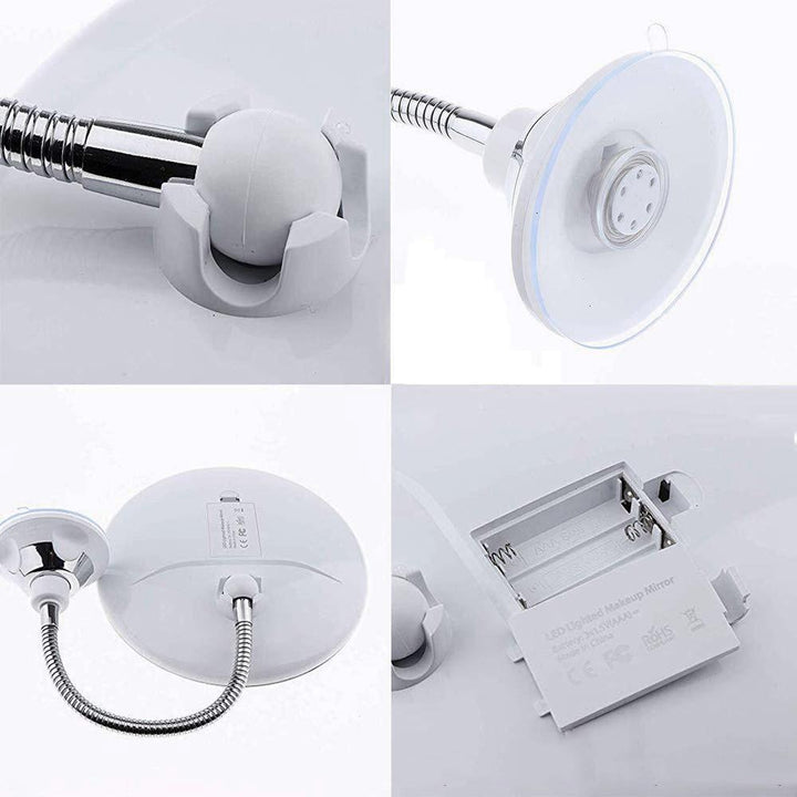 10x Zoom LED Sminkspegel
