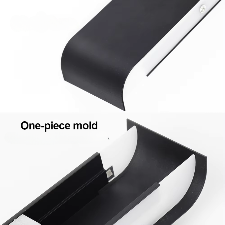 Nordisk LED Vägglampa - Modern Borstad Aluminium Inomhus Vägglampa