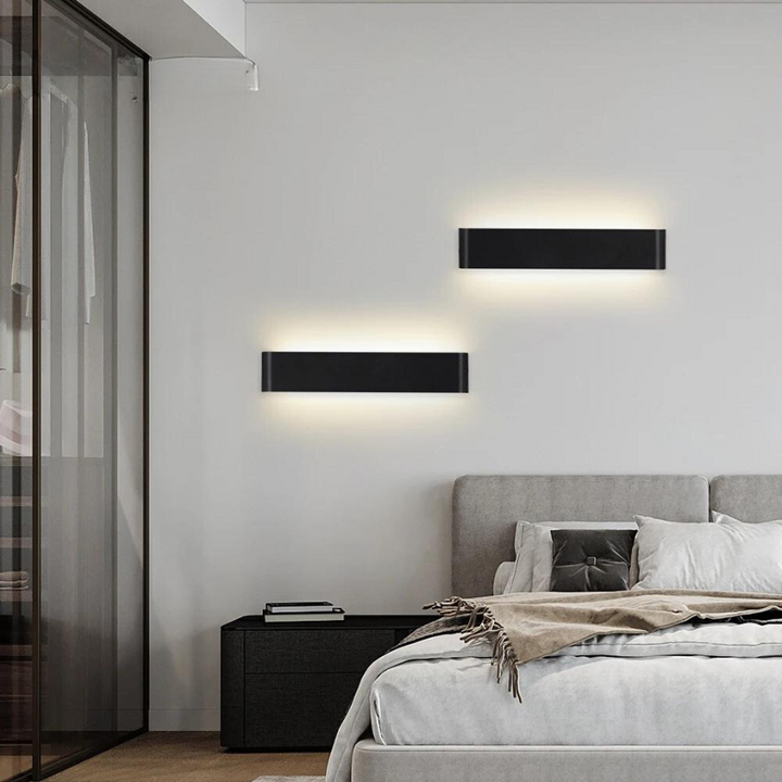 Nordisk LED Vägglampa - Modern Borstad Aluminium Inomhus Vägglampa