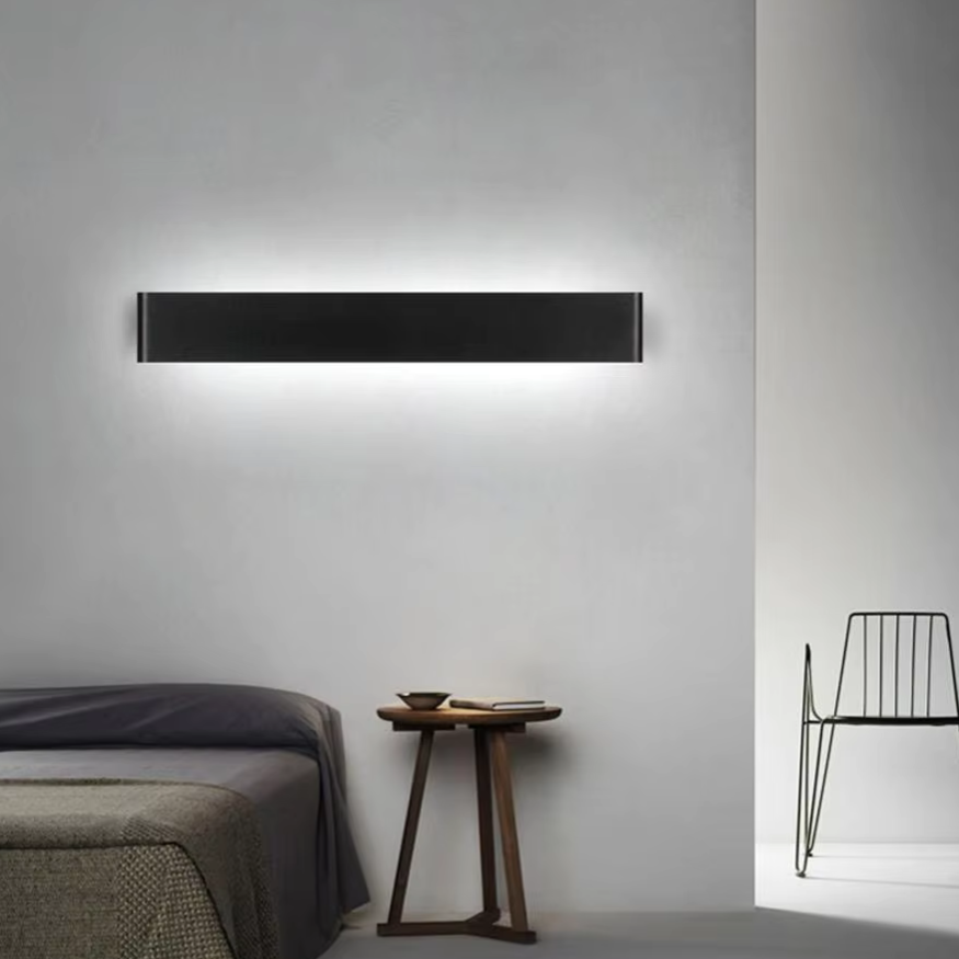 Nordisk LED Vägglampa - Modern Borstad Aluminium Inomhus Vägglampa