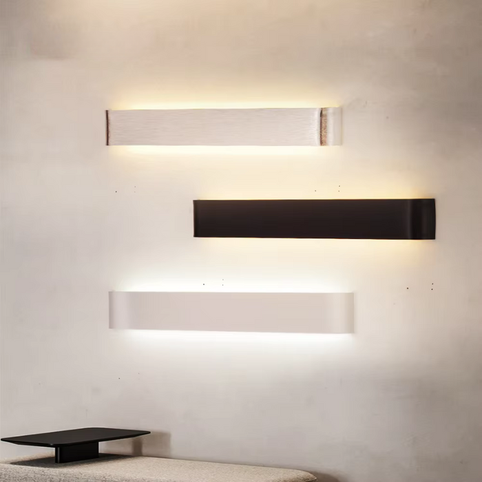 Nordisk LED Vägglampa - Modern Borstad Aluminium Inomhus Vägglampa