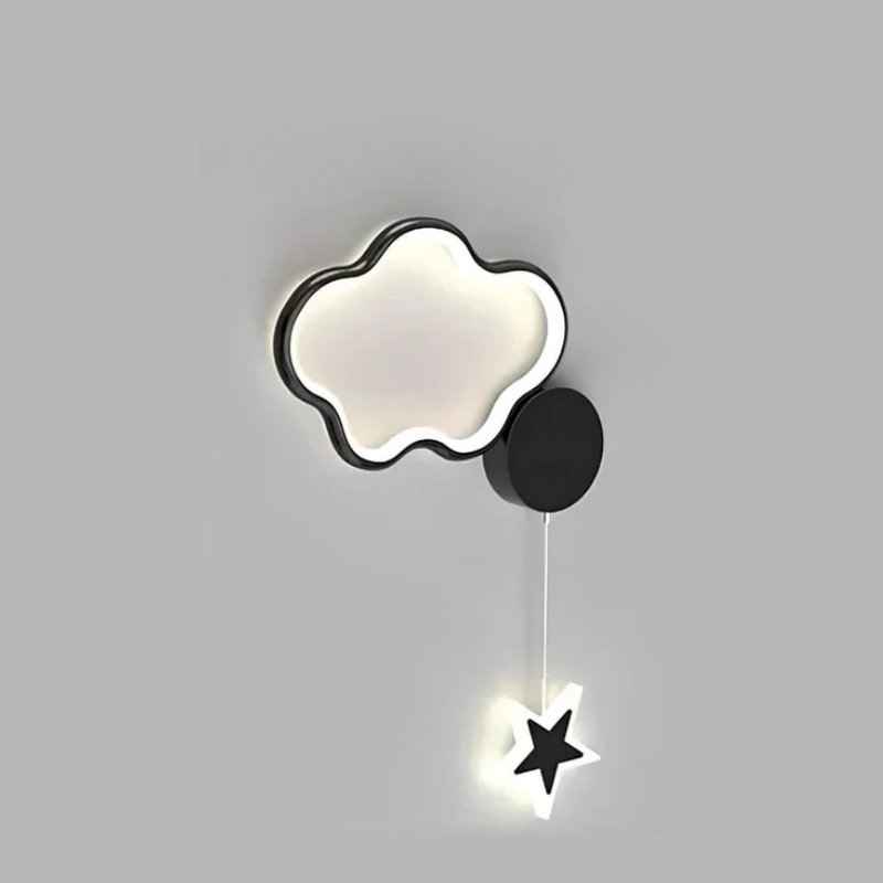 DreamLight | Magisk Vägglampa med Moln, Stjärnor och Måne