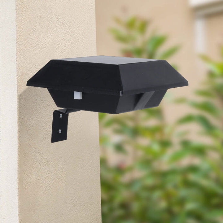 Solenergi UFO-formad design staketlampa LED utomhus vägglampa