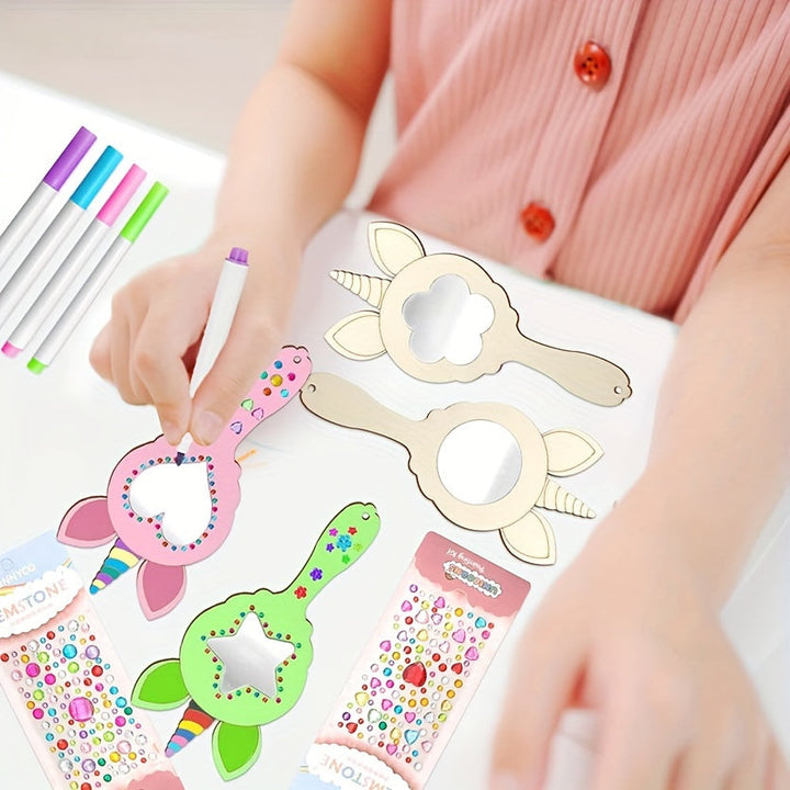 WhimsyReflections - DIY Enhörningsspegel med Handmålad Design