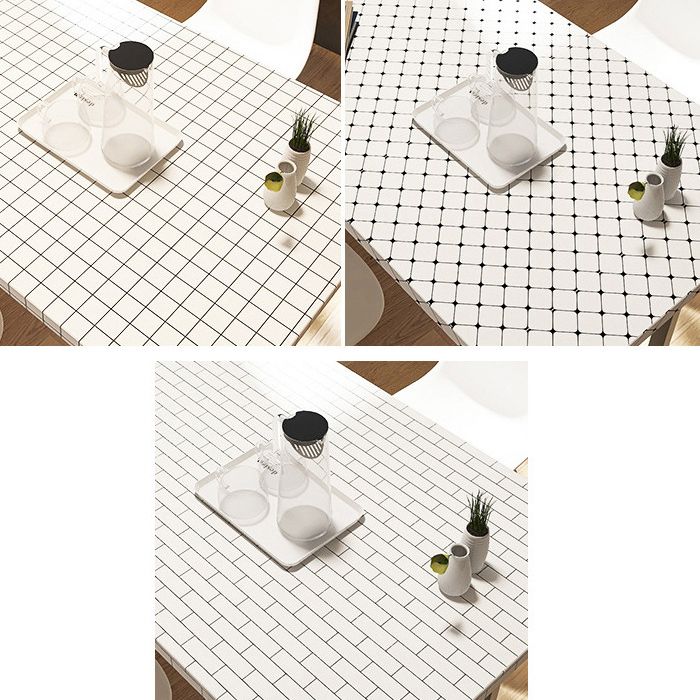 Vit Peel &amp; Stick Tile Spegel Plast Nät Tapet för Kök och Badrum
