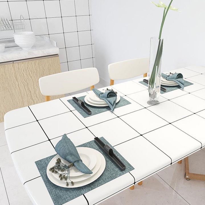 Vit Peel &amp; Stick Tile Spegel Plast Nät Tapet för Kök och Badrum
