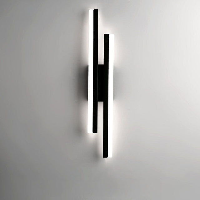 Alana Modern LED Vägglampa - Elegant Svart/Guld Väggbelysning för Vardagsrum och Sovrum