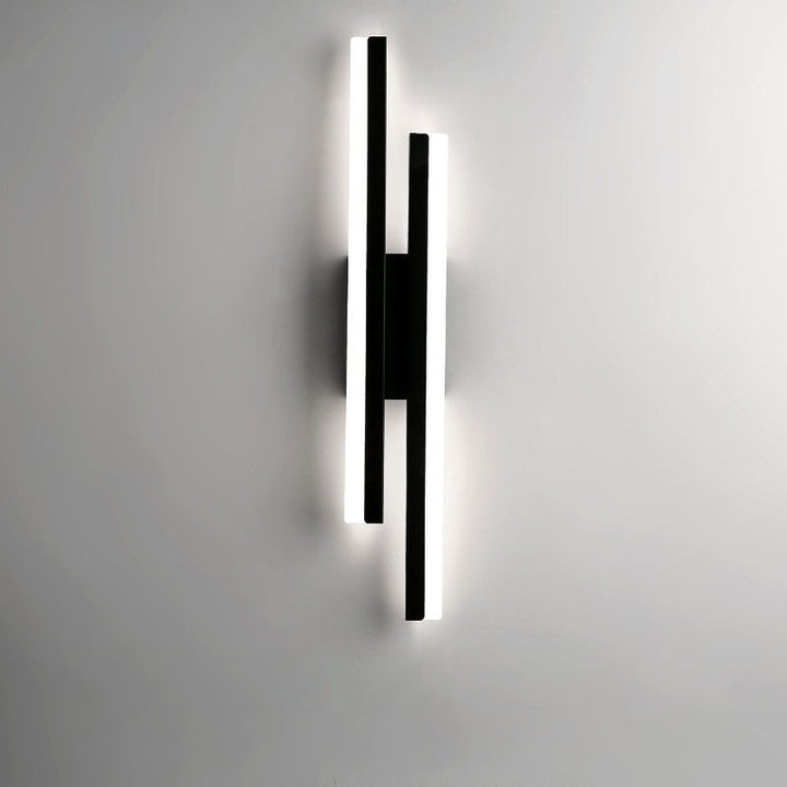 Alana Modern LED Vägglampa - Elegant Svart/Guld Väggbelysning för Vardagsrum och Sovrum