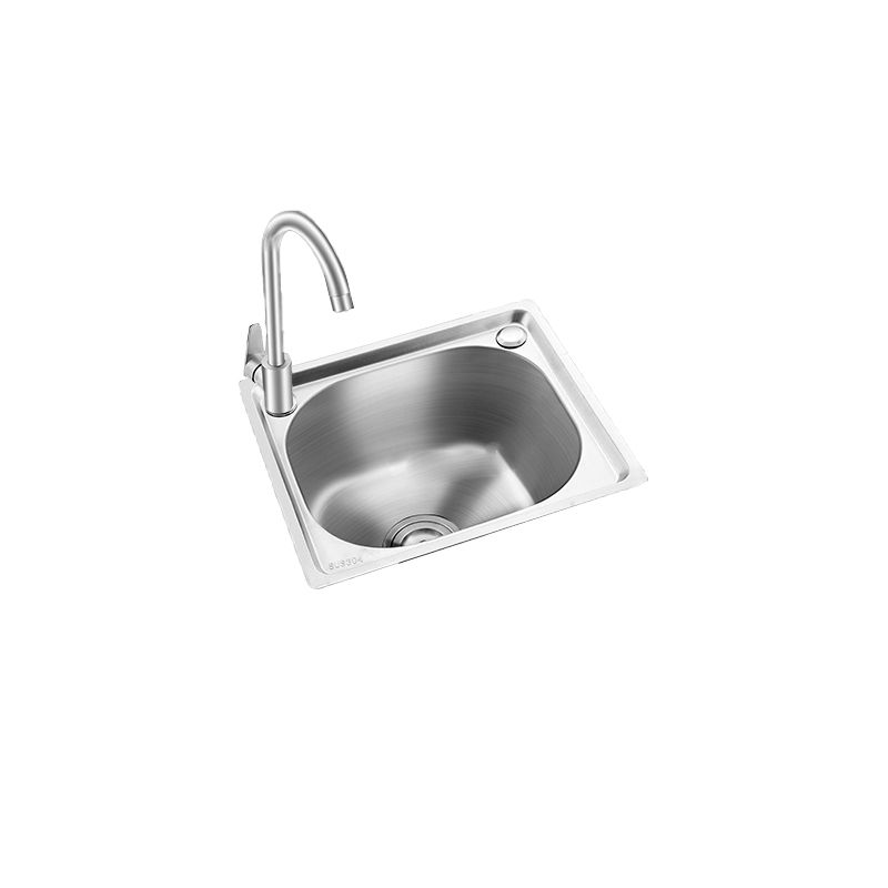 Modern Bar Prep Spegel Rostfritt Stål med Kran Arbetsstation Rack