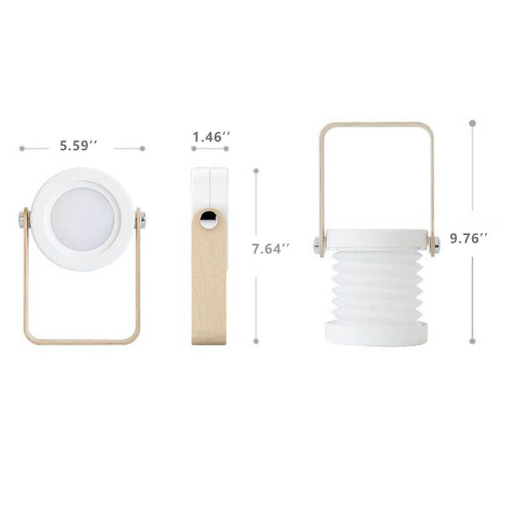 Lanternlampa nattlampa kreativ hopfällbar bärbar LED bordslampa