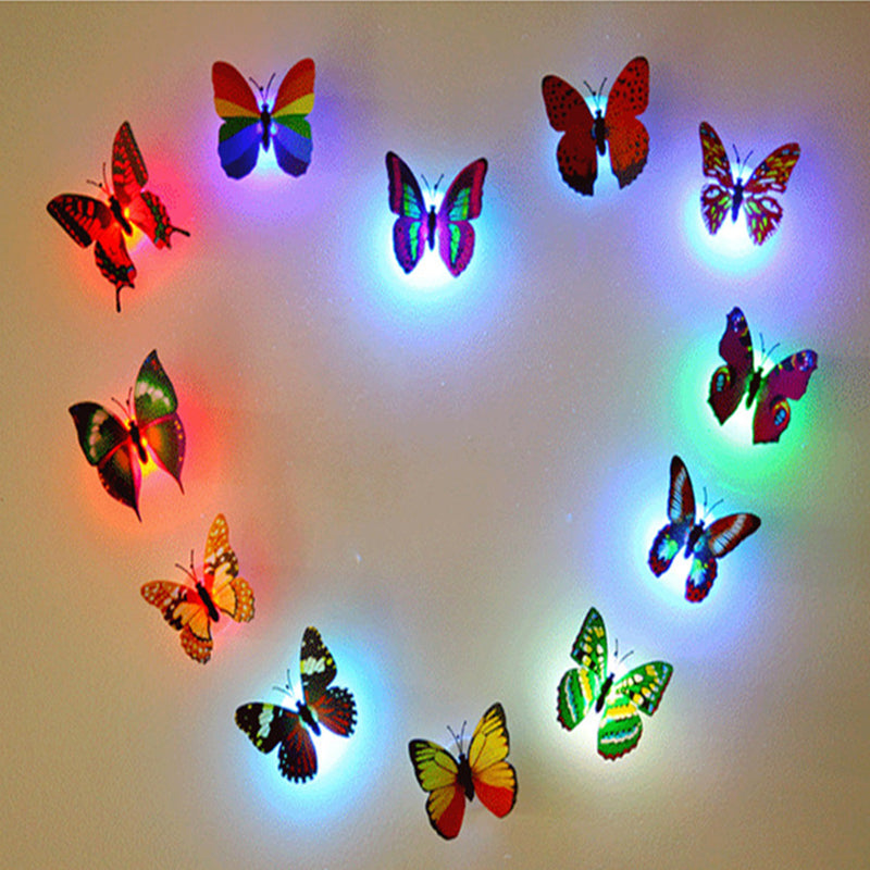 3D LED Fjäril Dekoration Nattlampa