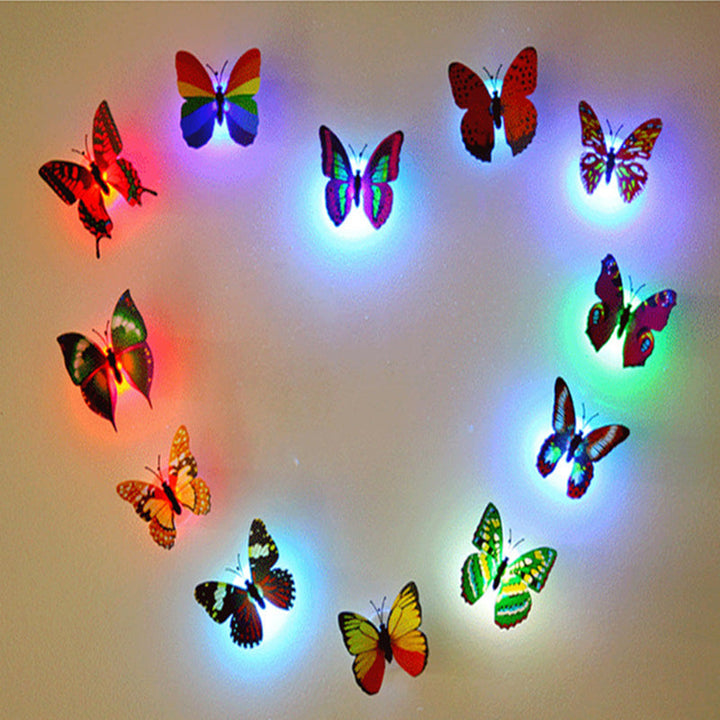 3D LED Fjäril Dekoration Nattlampa
