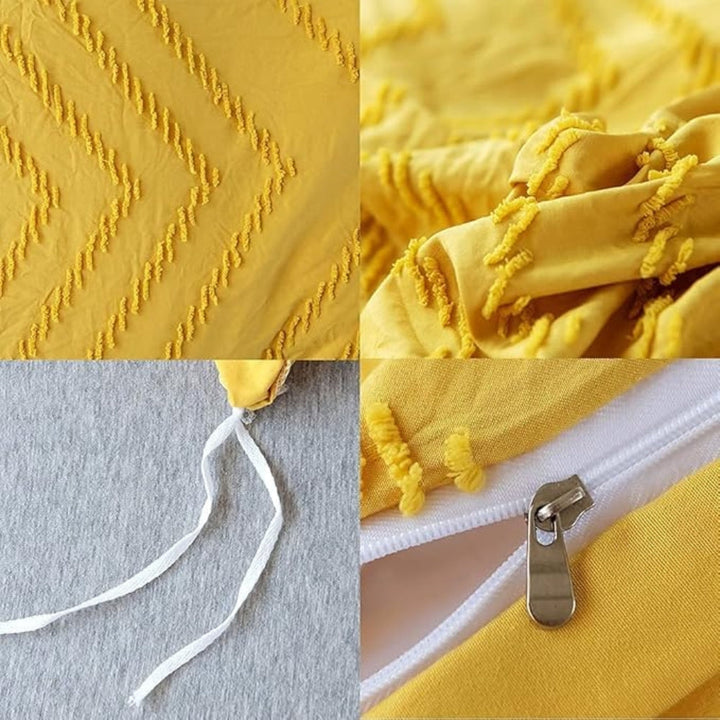 Chevron Plush Quilt Cover | 3 delar Set