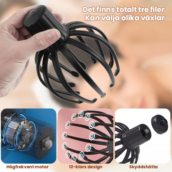 Bläckfiskhuvudmassagerare
