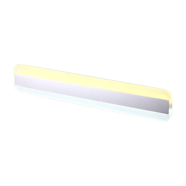 31.5"/39"/47" Bredd linjär sminkspegelbelysning modern akryl LED badrumsbelysning ovanför spegeln med reflektor