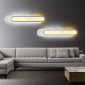 LED Badrumsspegel Lampa med Avlång Akrylskärm Vita Vägglampor i Varm/Vit Ljus, 12"/18"/20" Bred