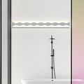 16"/19.5" Bredd LED Badrumsspegelbelysning med Vågakrylskärm Vit Vägglampa i Varm/Vit Ljus